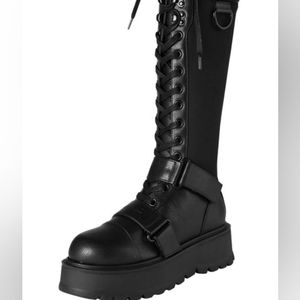 Killstar Assimalator boots. NWT. Black. W8 UK6 EUR9
